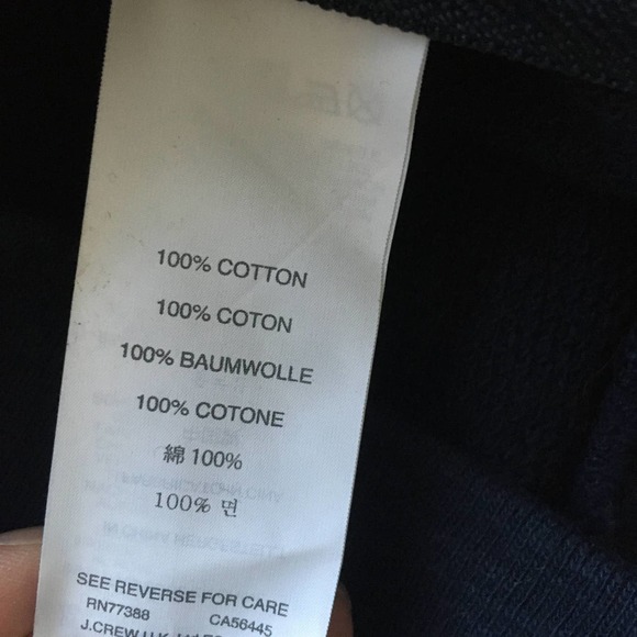 J. Crew Women's Painted Striped Blue and White Sweatshirt Size Small B7180 - Picture 5 of 10